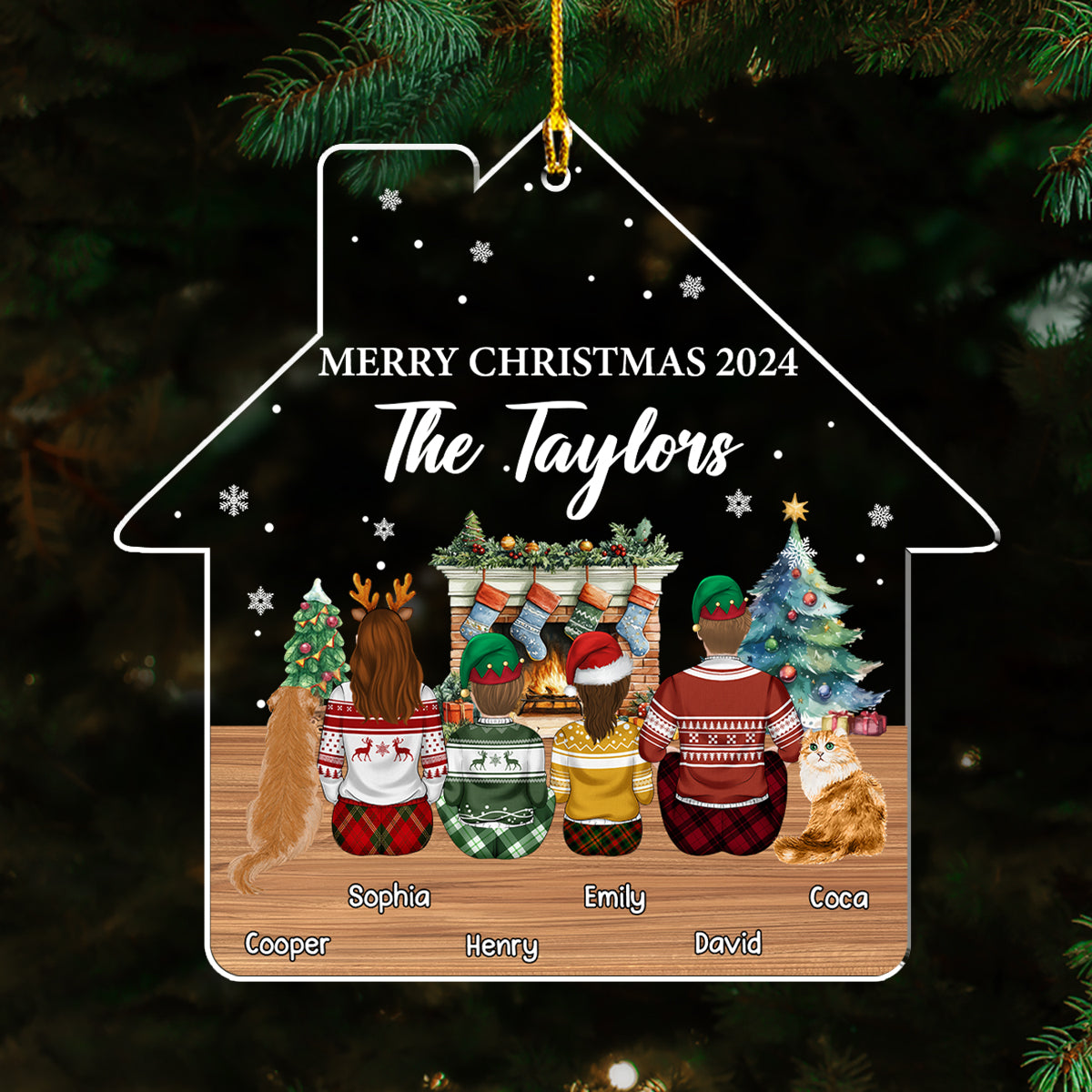 Family Reunion Christmas - Personalized Acrylic Ornament