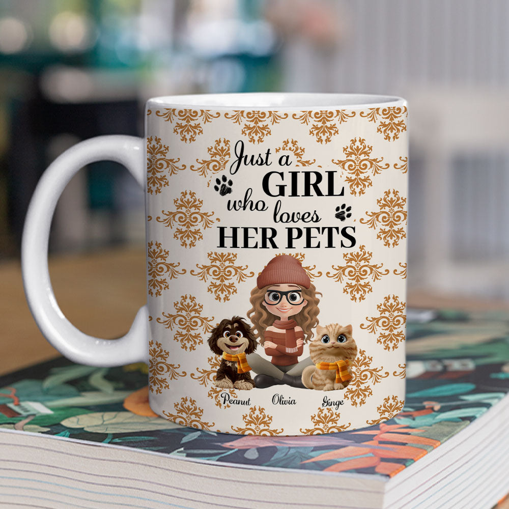 Custom Christmas Birthday Gifts For Pet Mom, Pet Lovers • Pumskin Pet Autumn - Personalized Coffee Mug