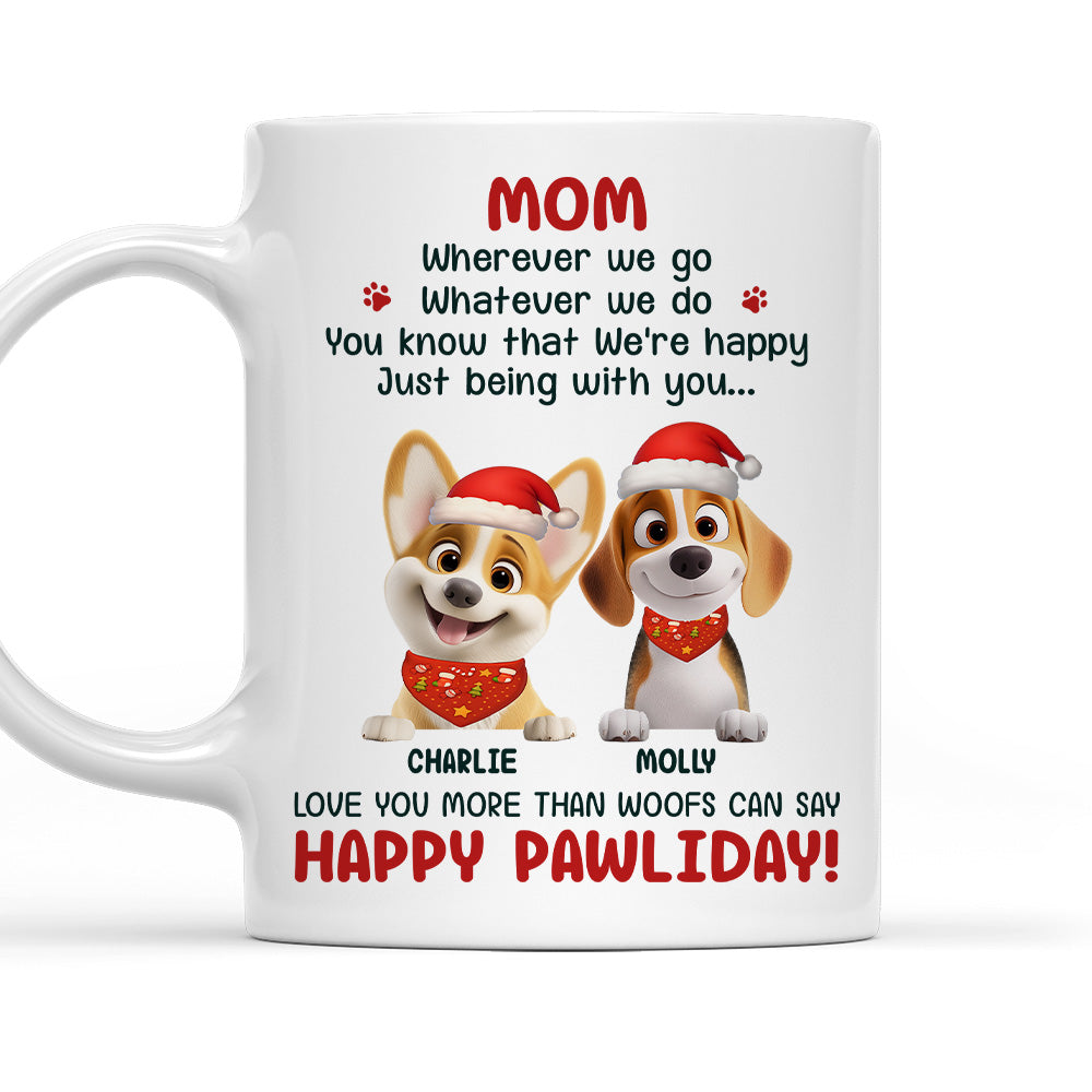 Custom Christmas Birthday Gifts For Dog Lovers • More Than Woofs Can Say - Personalized Coffee Mug