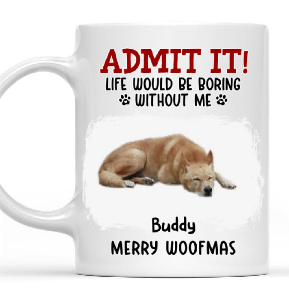 Custom Photo Christmas Birthday Gifts For Dog Lovers • Well Trained Parents Photo - Personalized Coffee Mug