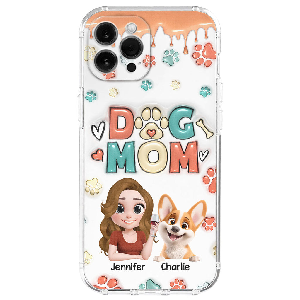 My Lovely Dog Cartoon - Personalized 3D Inflated Effect Phone Case