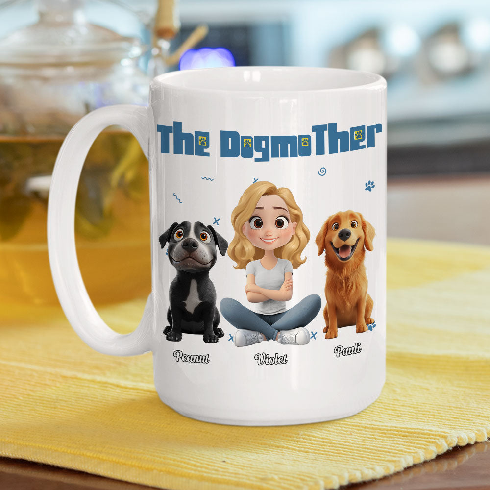Custom Christmas Birthday Gifts For Dog Mom, Dog Lovers • I Am The Dogmother - Personalized Coffee Mug