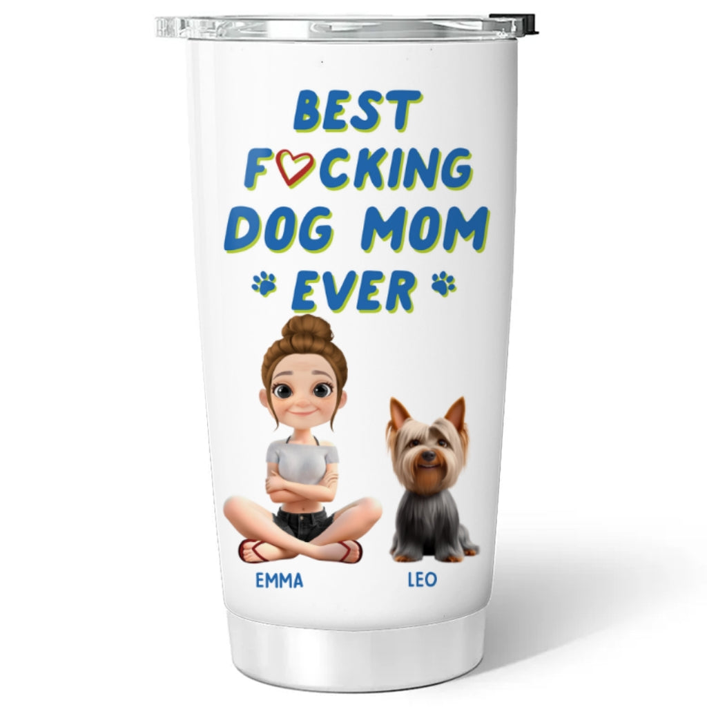 Custom Christmas Birthday Gifts For Dog Mom, Dog Lovers • Summertime With Me - Personalized Tumbler