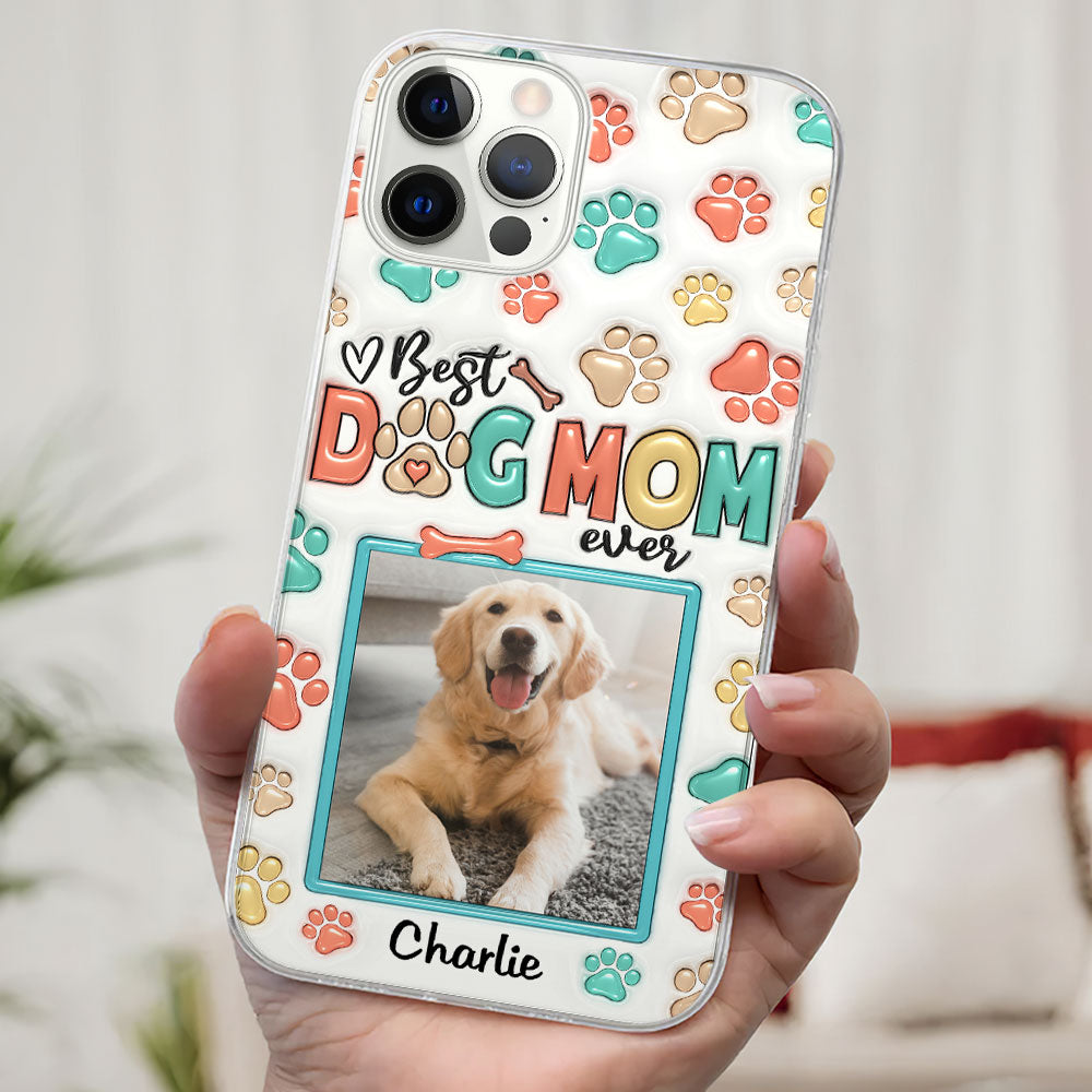 Best Fur Mom Ever Photo - Personalized 3D Inflated Effect Phone Case