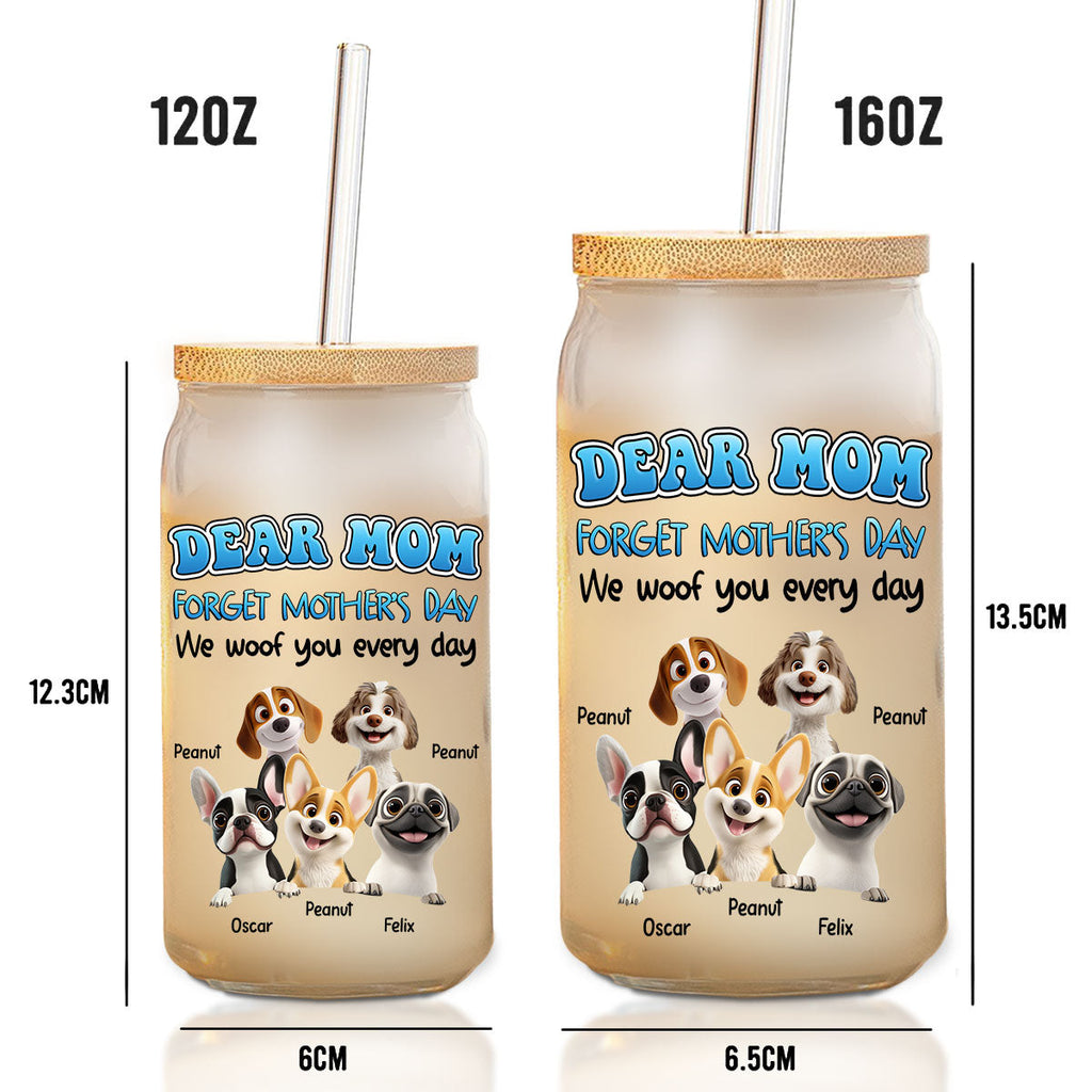 I Woof You Every Day - Personalized Glass Can