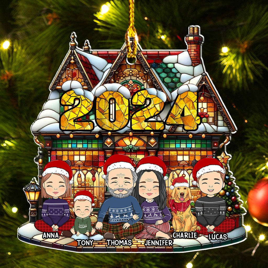 Warm Family - Personalized Acrylic Ornament