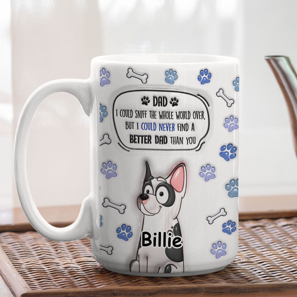 Custom Christmas Birthday Gifts For Dog Lovers • Better Mom Dad Than you - Personalized 3D Inflated Effect Mug