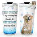 Custom Photo Christmas Birthday Gifts For Dog Lovers • Happy Woofmas Photo - Personalized Tumbler
