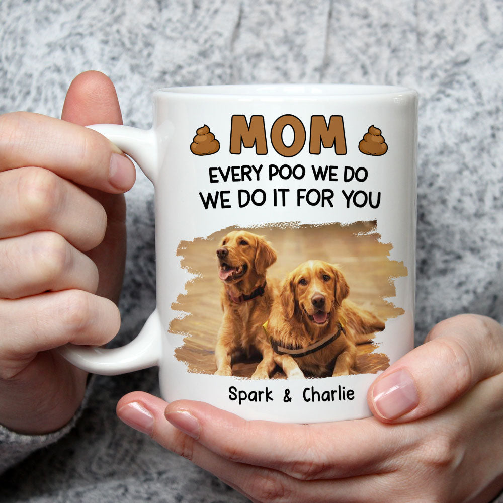 Custom Photo Christmas Birthday Gifts For Dog Lovers • I Do For You Photo - Personalized Coffee Mug