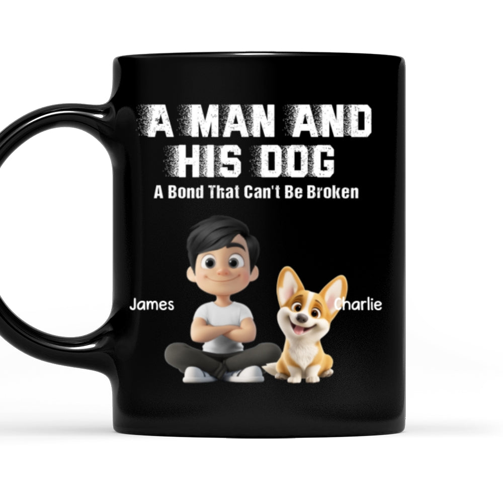 Custom Christmas Birthday Gifts For Dog Lovers • Me And My Dog Together Forever - Personalized Coffee Mug