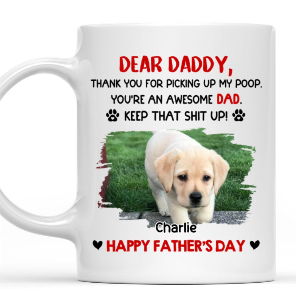 Custom Photo Father's day Birthday Gifts For Pet Dad, Pet Lovers • Awesome Dad Photo - Personalized Coffee Mug