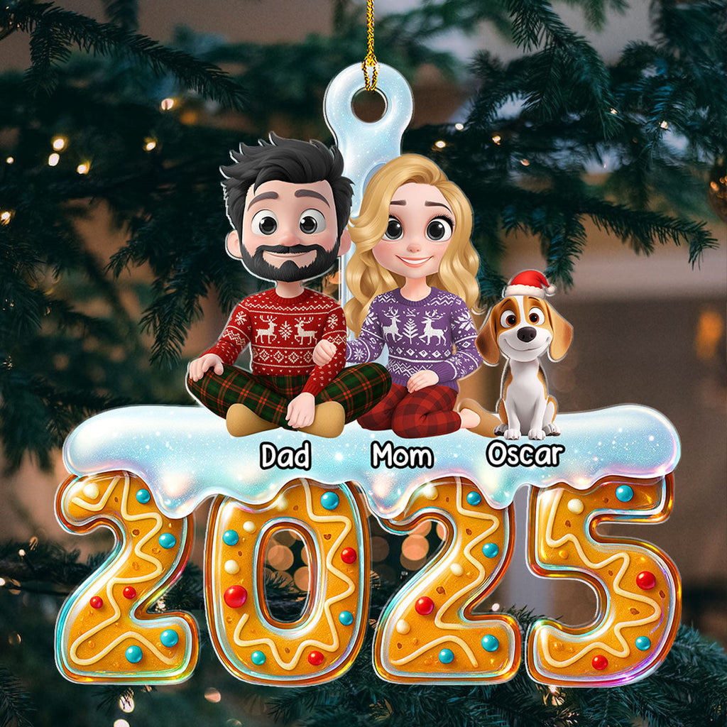 Custom Christmas Decor Home Birthday Gifts For Dog Lovers • 2025 Family Reunion - Personalized Acrylic Ornament