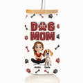 Lovely Dog Mama - Personalized 3D Inflated Effect Glass Can