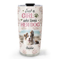 Custom Photo Mother's day Birthday Gifts For Dog Mom, Dog Lovers • Letter To You Photo - Personalized 3D Effect Tumbler
