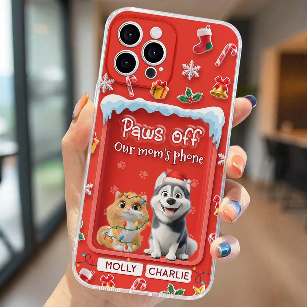 Us Under The Mistletoe - Personalized 3D Effect Phone Case