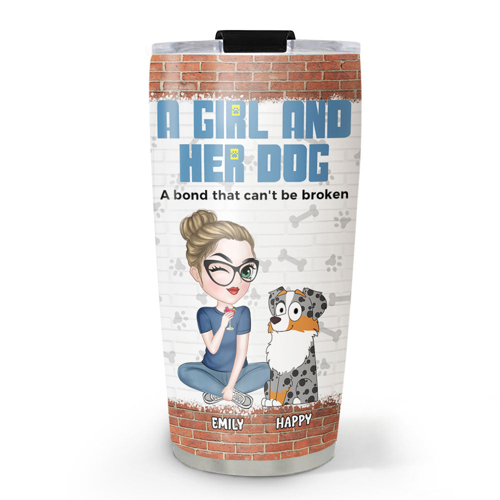 Custom Christmas Birthday Gifts For Pet Lovers • Bond Cannot Be Broken - Personalized Tumbler