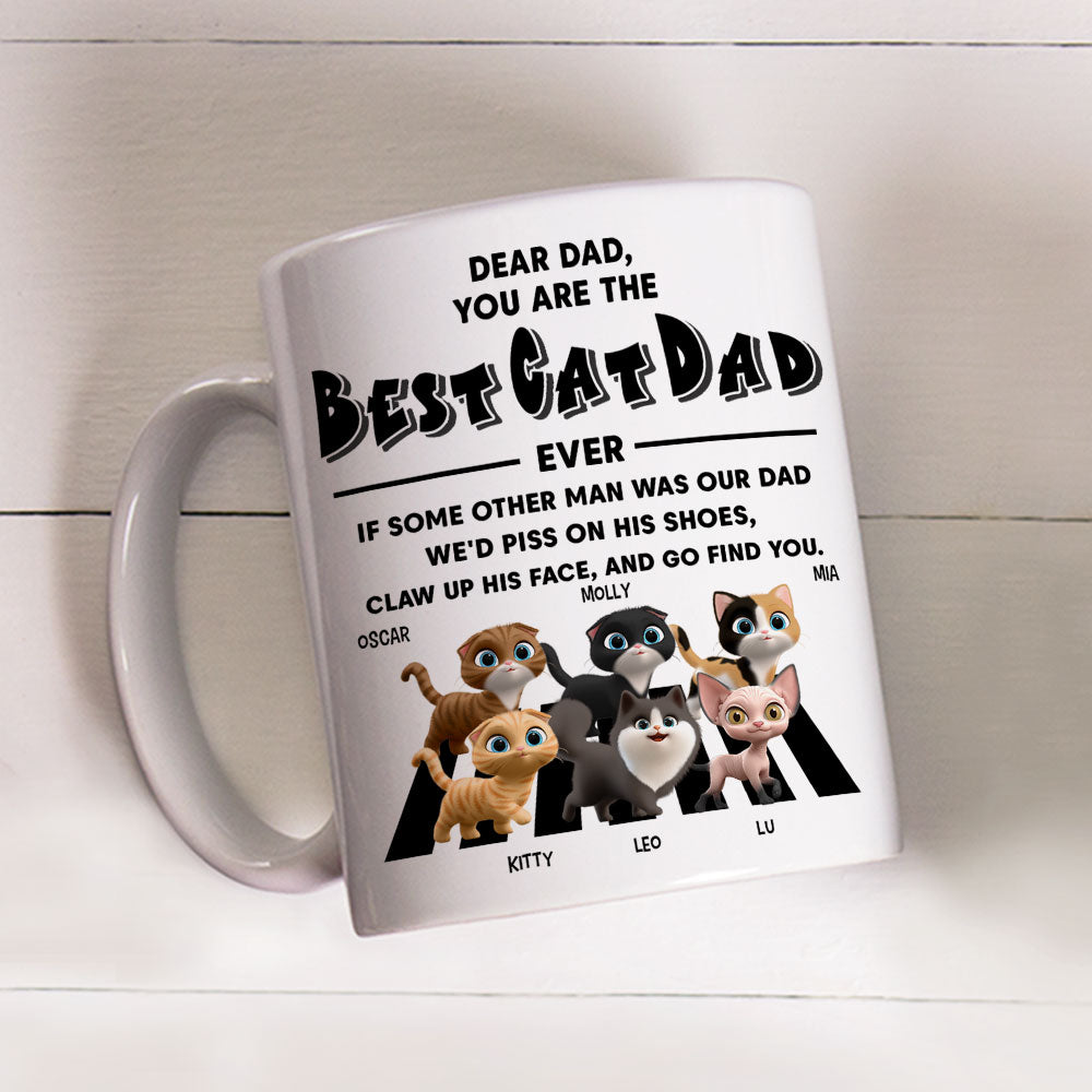 Custom Father's day Birthday Gifts For Cat Dad, Cat Lovers • Go Find You - Personalized Coffee Mug