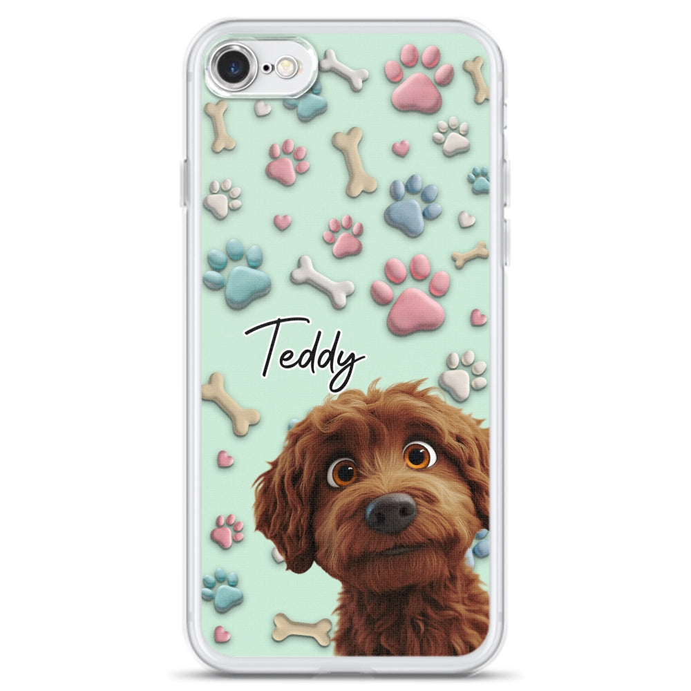 Lovely Dog Cartoon Version 2 - Personalized Phone Case