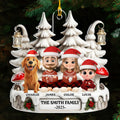Custom Christmas Decor Home Birthday Gifts For Dog Lovers • Family With One We Love - Personalized Acrylic Ornament