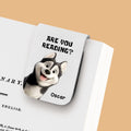 Are You Reading Or Not - Personalized Leather Bookmark