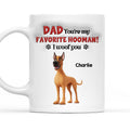 Custom Father's day Birthday Gifts For Dog Dad, Dog Lovers • Favorite Hooman Dog Daddy - Personalized 3D Inflated Effect Mug