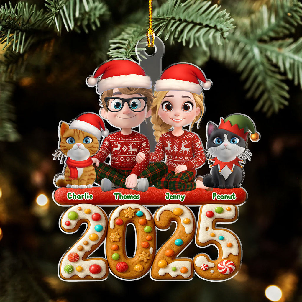 Custom Christmas Decor Home Birthday Gifts For Cat Lovers • We And Our Cat Version 3 - Personalized Acrylic Ornament