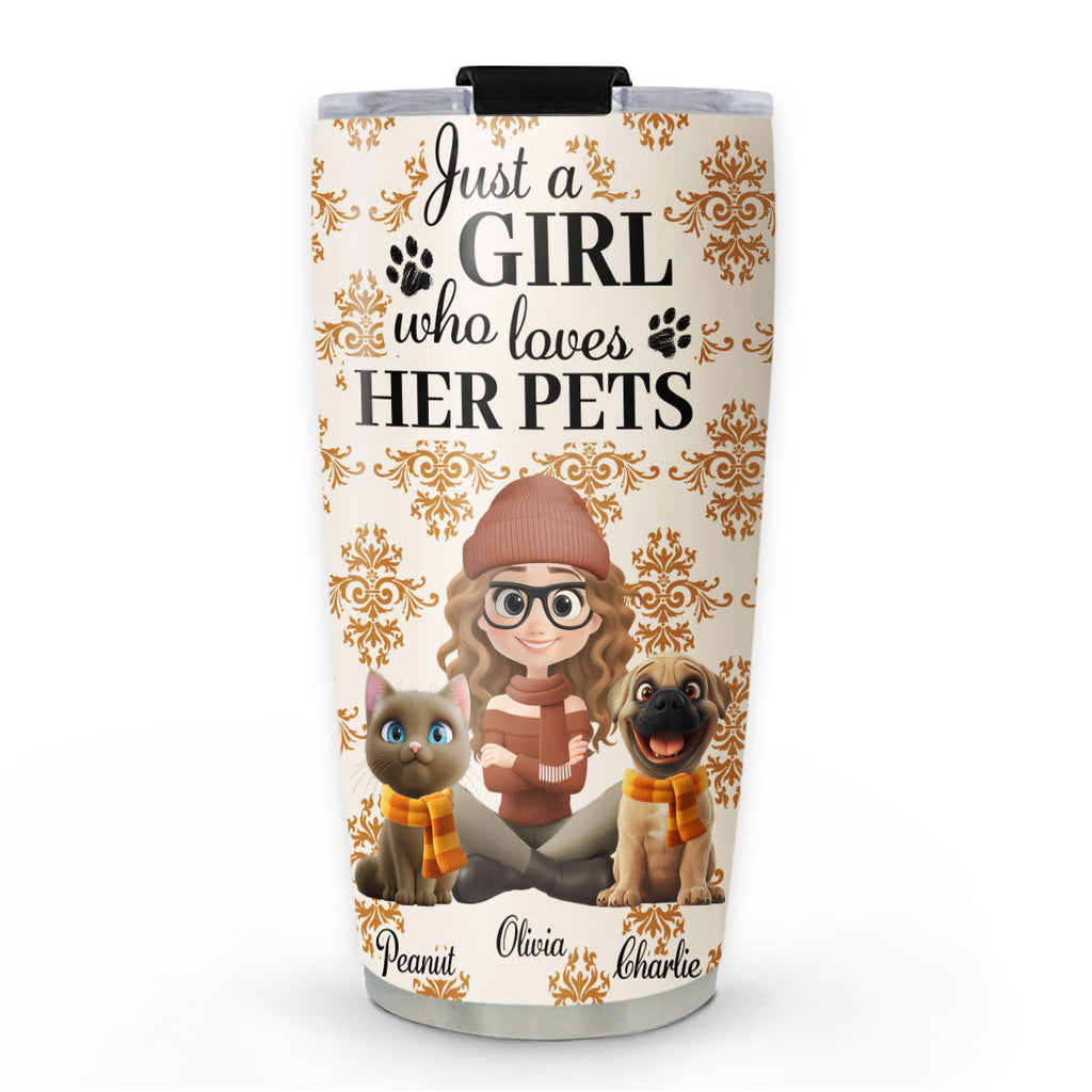 Custom Christmas Birthday Gifts For Pet Mom, Pet Lovers • Pumskin Pet Autumn - Personalized Tumbler