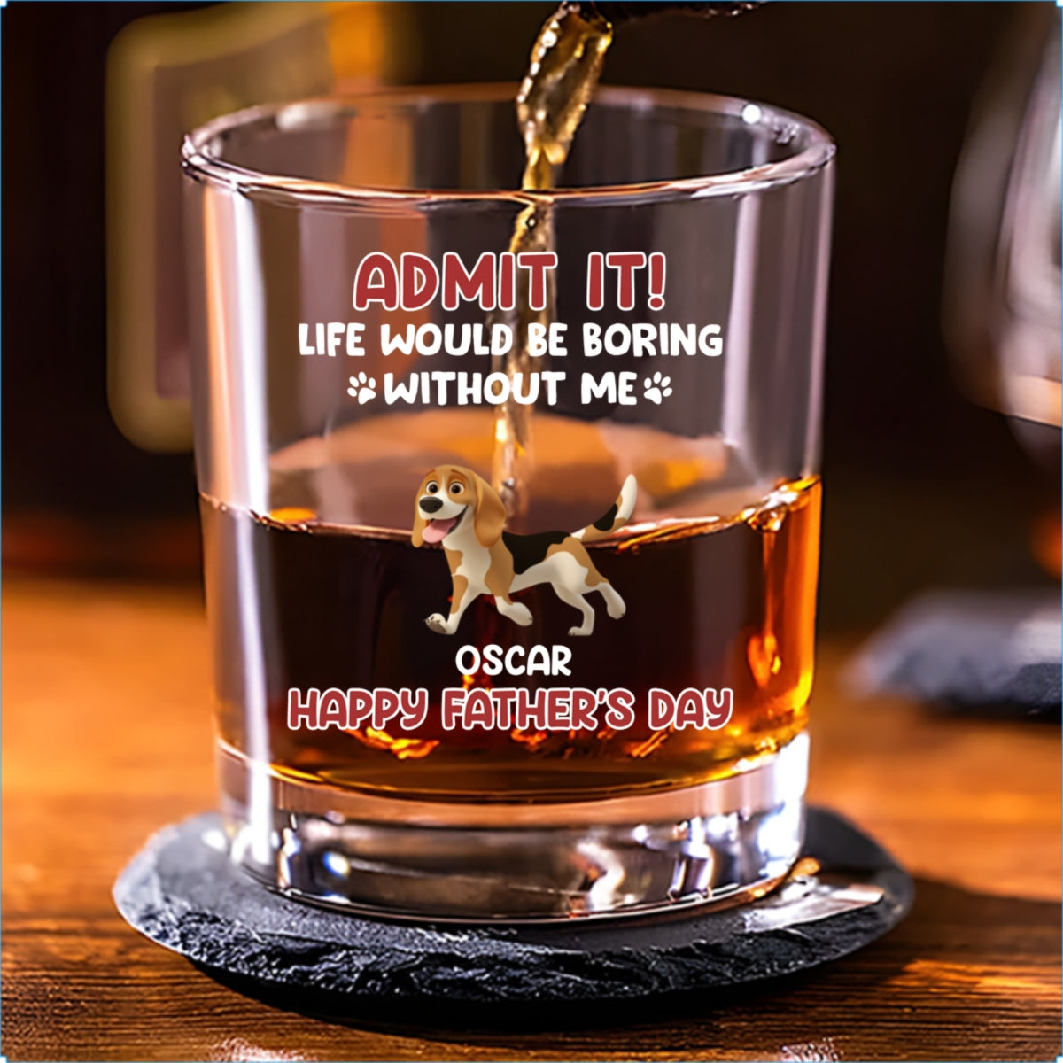 Admit - Personalized Whiskey Glass