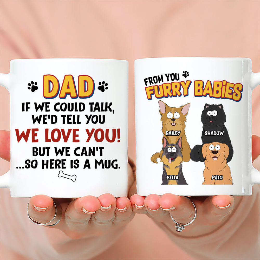 Custom Christmas Birthday Gifts For Dog Lovers • If I Could Talk Version 2 - Personalized Coffee Mug