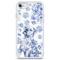 Dog Blue Toile - Personalized Phone Case