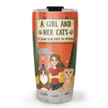 Custom Christmas Birthday Gifts For Cat Mom, Cat Lovers • In The Storybook Cat Mom Era - Personalized Tumbler