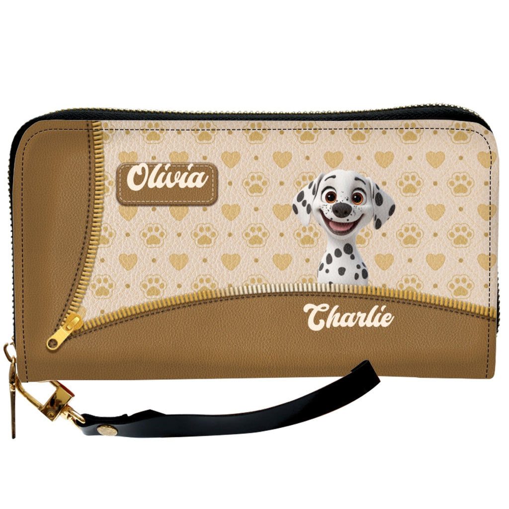 Proud Mom - Personalized Leather Wallet