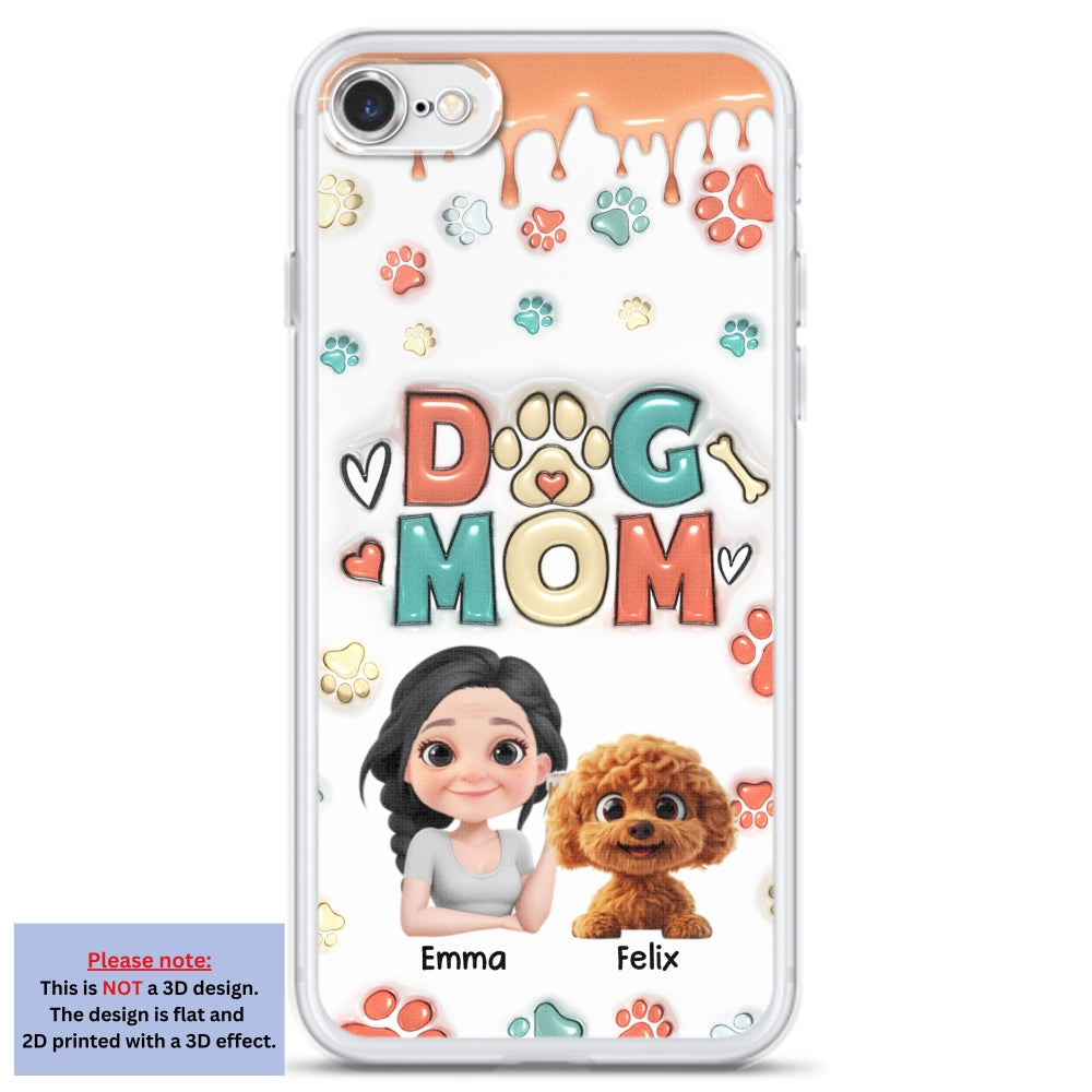 My Lovely Dog Cartoon - Personalized 3D Inflated Effect Phone Case