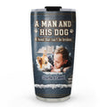 Custom Photo Father's day Birthday Gifts For Dog Dad, Dog Lovers • An Everlasting Bond Photo - Personalized 3D Effect Tumbler