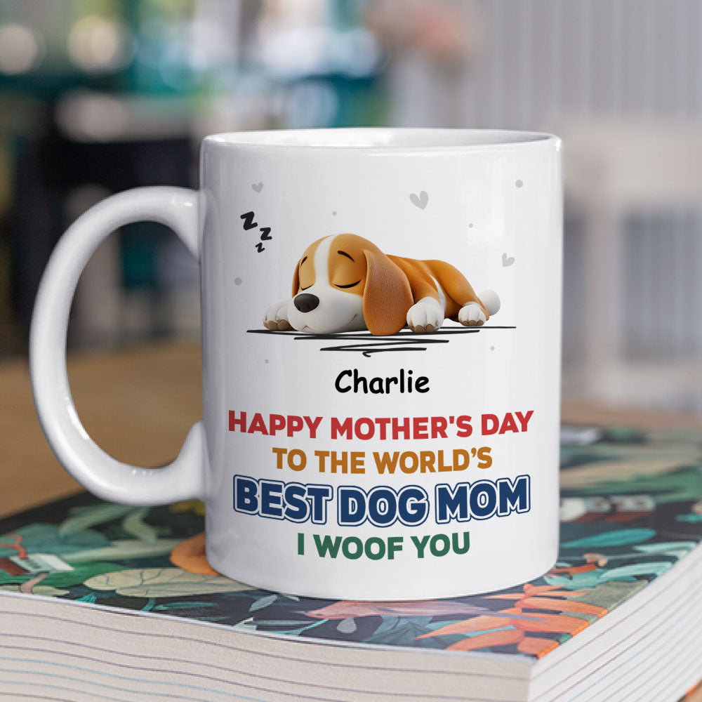 Custom Mother's Father's day Birthday Gifts For Dog Lovers • Best In The World - Personalized Coffee Mug