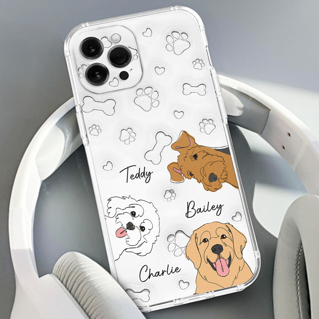 Dog Line - Personalized 3D Inflated Effect Phone Case