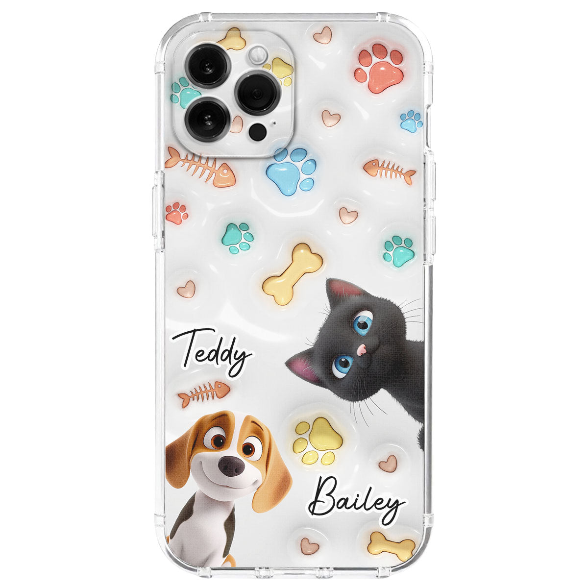Cute Pet Baby - Personalized 3D Inflated Effect Phone Case