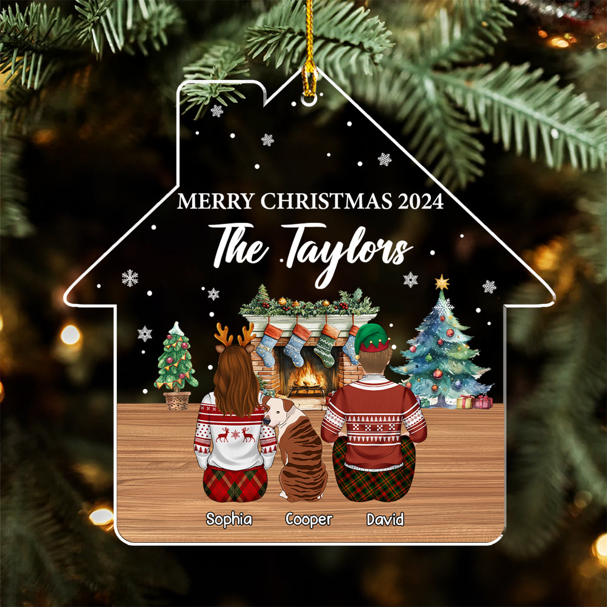 Family Reunion Christmas - Personalized Acrylic Ornament