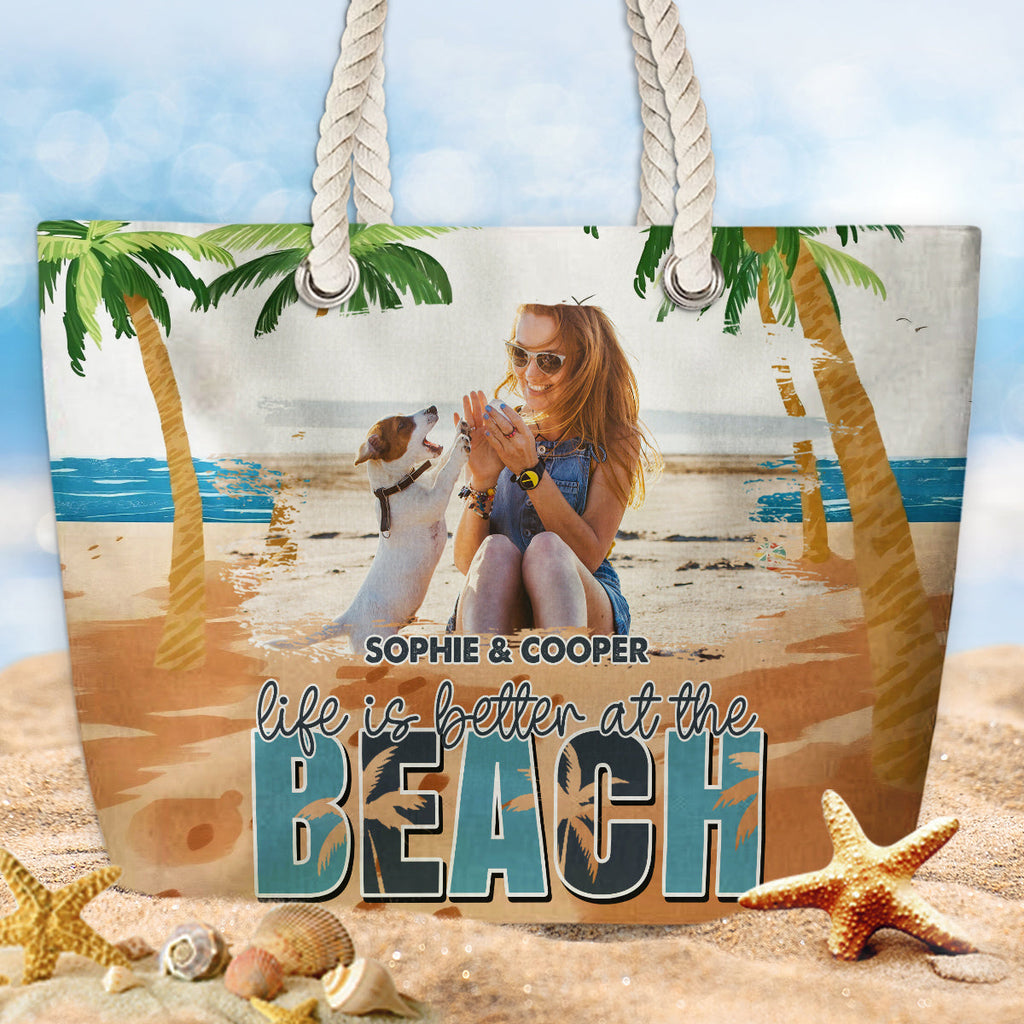 Life Is Better Photo - Personalized Beach Bag
