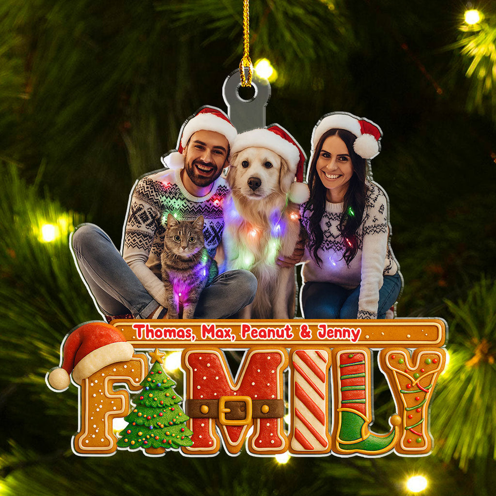 Our Christmas Laughter Photo - Personalized Acrylic Ornament