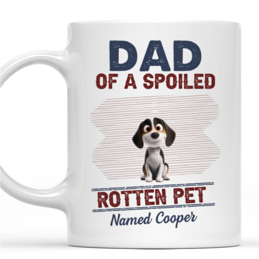 Custom Father's day Birthday Gifts For Pet Dad, Pet Lovers • New Rotten Pet Chibi - Personalized Coffee Mug
