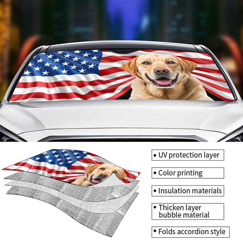 Life Is Better With Pets - Personalized Car Sunshade