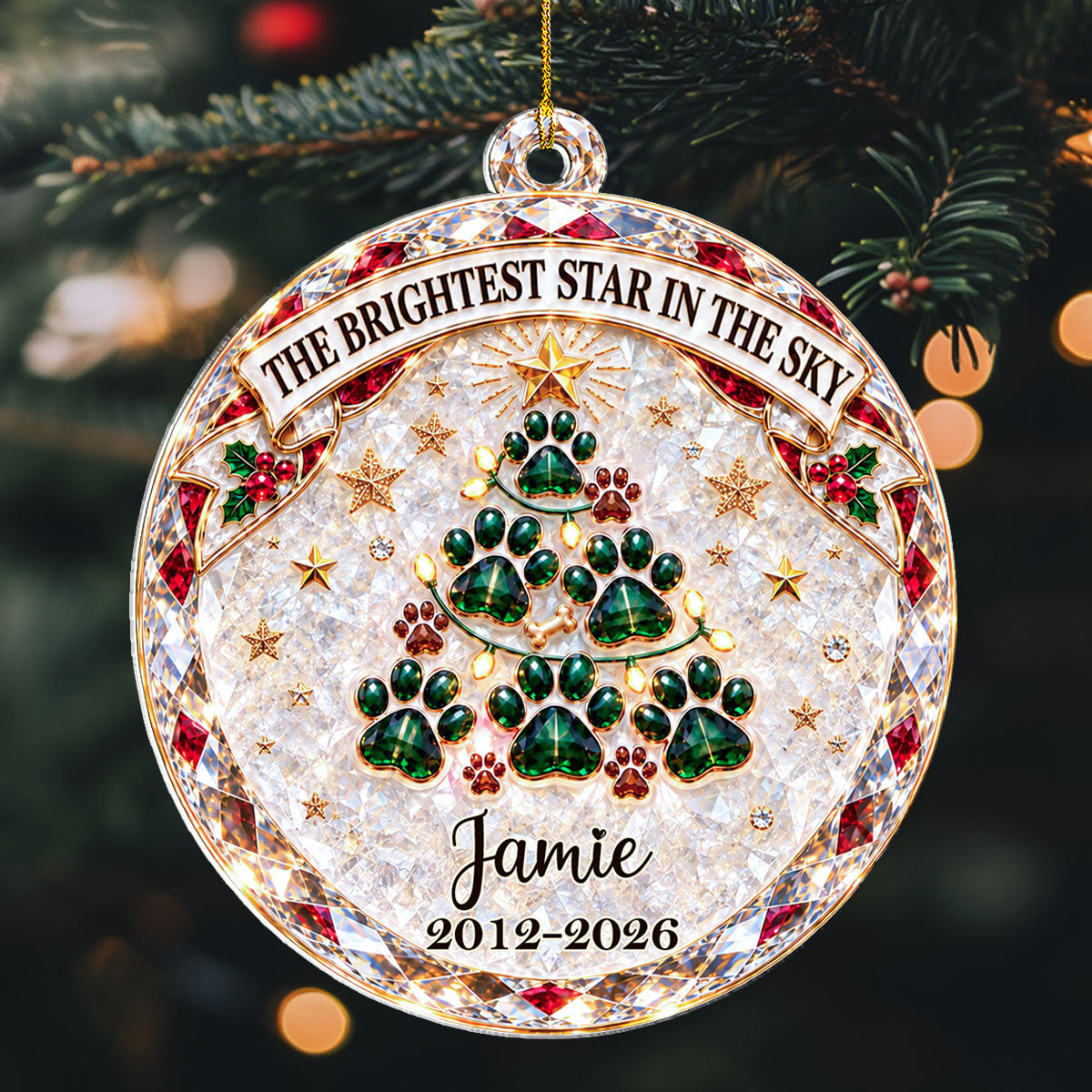 Always Loved - Personalized 3D Effect Acrylic Ornament