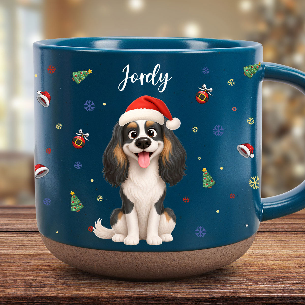 Merry Furry Christmas - Personalized Pottery Mug