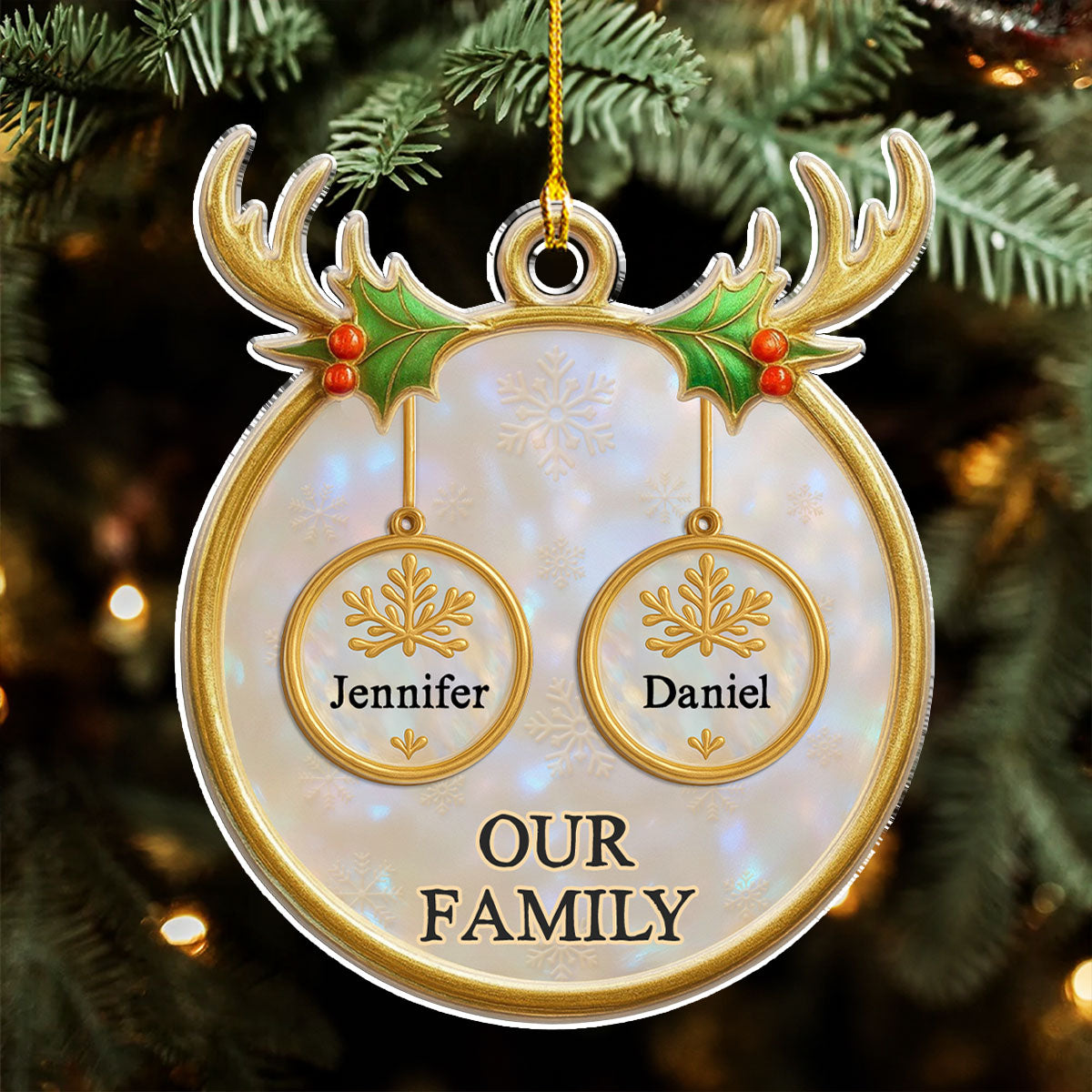 Family Keepsake - Personalized Acrylic Ornament