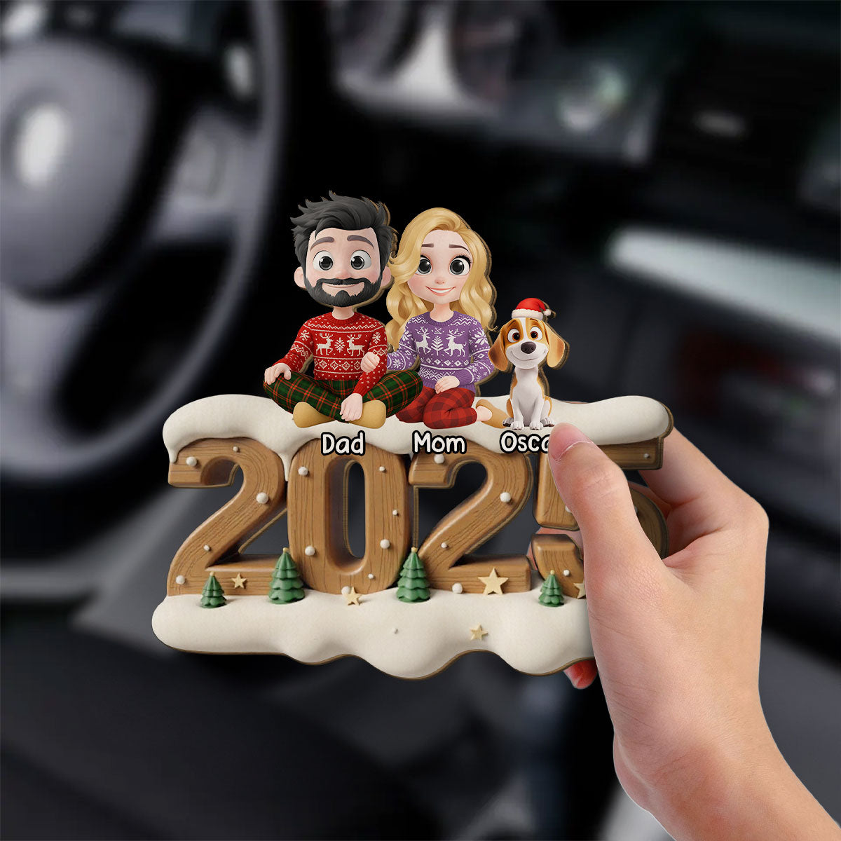 As A Family Onwards Extended Ver - Personalized Car Visor Clip