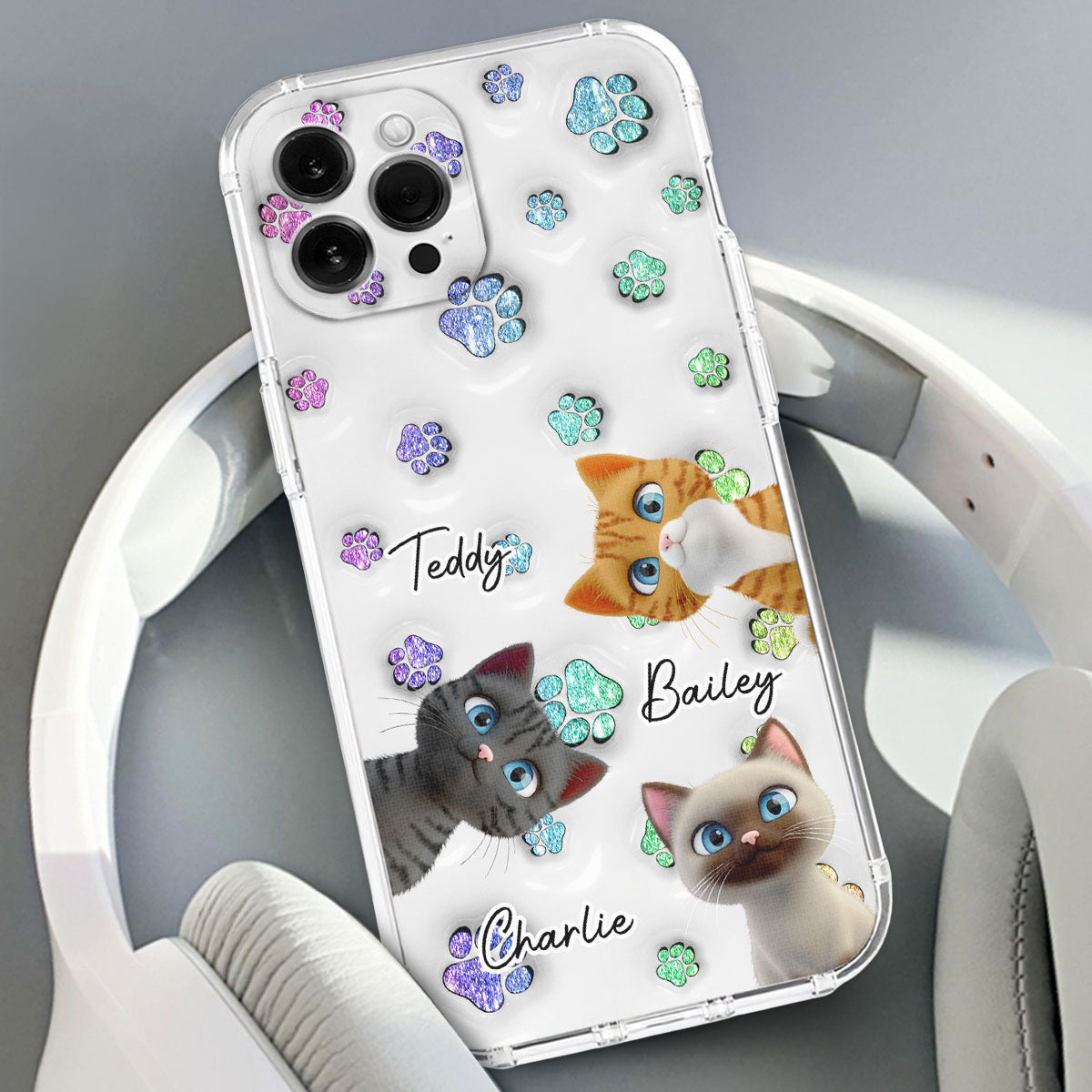 Cat Baby - Personalized 3D Inflated Effect Phone Case