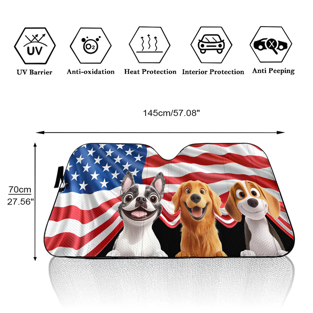 Go Outside And Enjoy - Personalized Car Sunshade