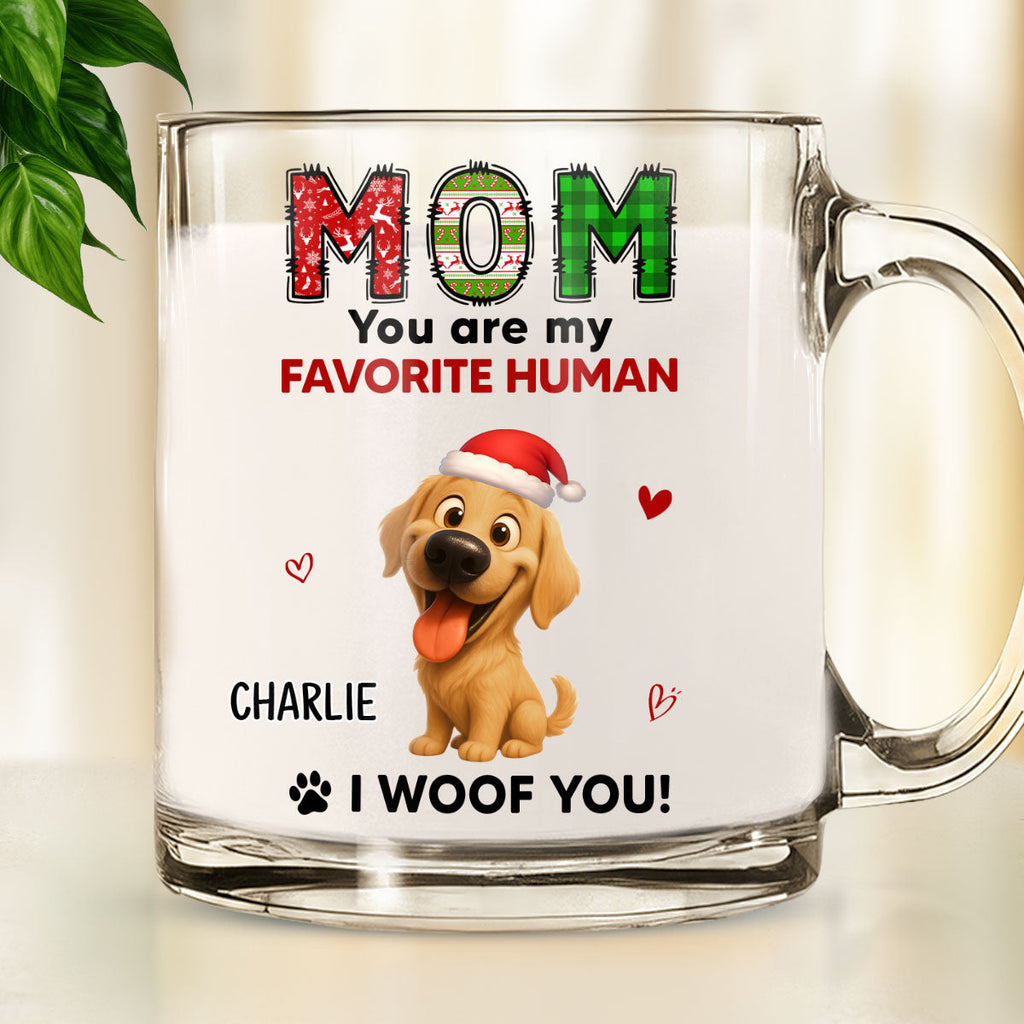 Custom Christmas Birthday Gifts For Dog Lovers • My Favorite - Personalized Glass Mug