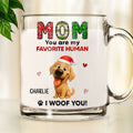 Custom Christmas Birthday Gifts For Dog Lovers • My Favorite - Personalized Glass Mug